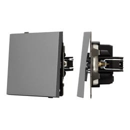 Фото #1 товара Механизм звонкового выключателя SWT-TENDO-MKR1-PL-GR (230V, 10A) (Arlight, -)