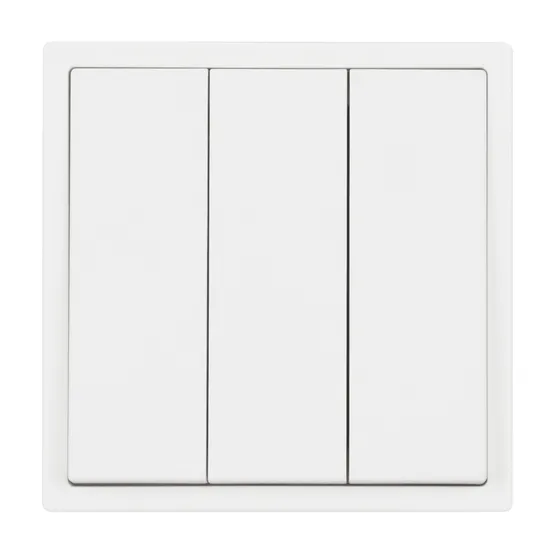 Фото #3 товара Механизм выключателя трехклавишный непроходной SWT-NOBE-MK03-SFPL-WH (230V, 10A) (Arlight, Белый кварц)