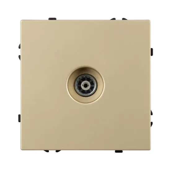 Фото #2 товара Механизм телевизионной розетки SCT-NOBE-MTV1-SFPL-GD (Arlight, Золотой песок)