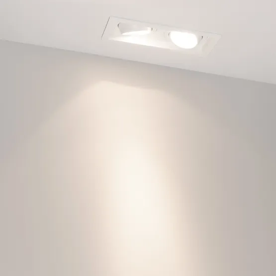 Фото #6 товара Светильник MS-VORTEX-BUILT-S170x90-2x12W Day4000 (WH-WH, 20 deg, 230V) (Arlight, IP20 Металл, 5 лет)