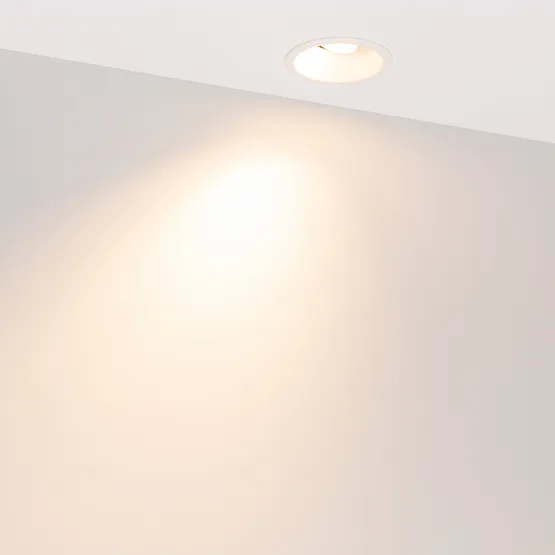 Фото #4 товара Светильник MS-FLOW-BUILT-R85-12W Warm3000 (WH, 55 deg, 230V) (Arlight, IP20 Металл, 5 лет)