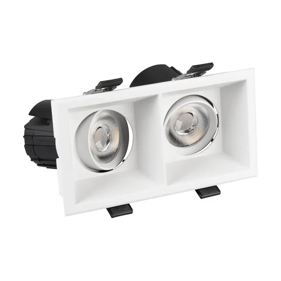 Фото #2 товара Светильник MS-FLOW-BUILT-S157x85-2x6W Warm3000 (WH, 15 deg, 230V) (Arlight, IP20 Металл, 5 лет)