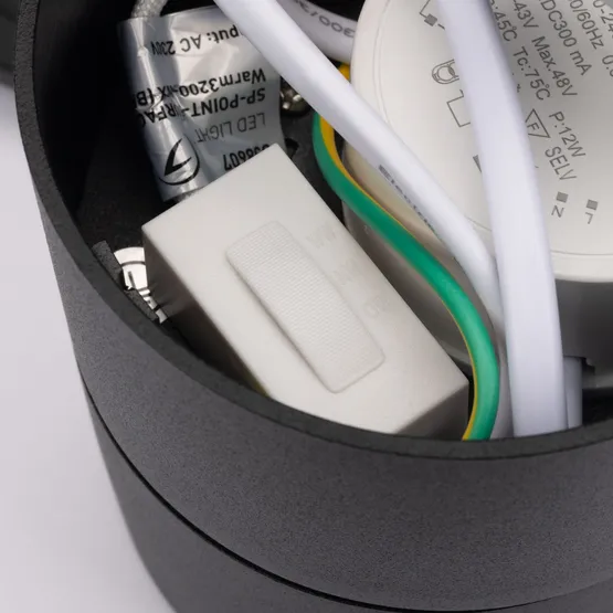 Фото #3 товара Светильник SP-POINT-SURFACE-R85-12W Warm3200-MIX (BK, 15 deg, 230V) (Arlight, IP20 Металл, 5 лет)