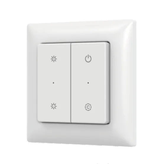 Фото товара INTELLIGENT ARLIGHT Кнопочная панель SMART-RF-801-22-MULTI белая, закруг. (3V, пластик, 2.4G) (IARL, IP20 Пластик, 5 лет)
