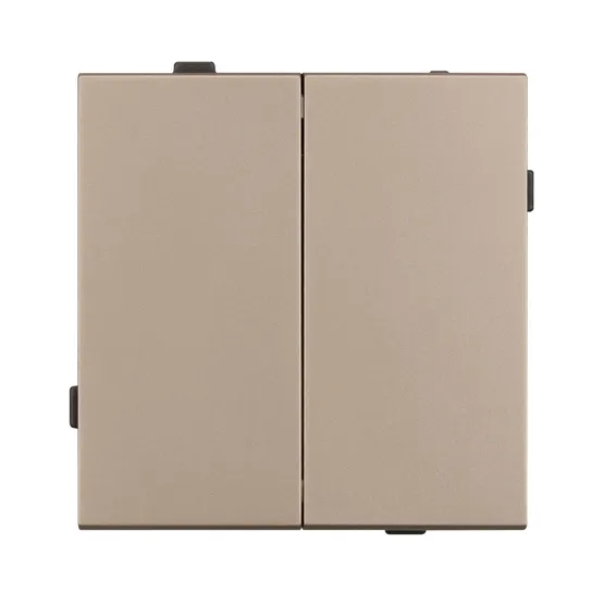 Фото #2 товара Механизм выключателя двухклавишный непроходной SWT-TENDO-MK02-PL-GD (230V, 10A) (Arlight, -)