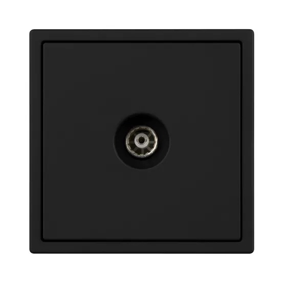 Фото #2 товара Механизм телевизионной розетки SCT-NOBE-MTV1-SFPL-BK (Arlight, Черный оникс)