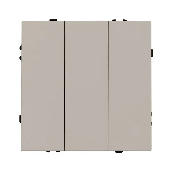 Фото #3 товара Механизм выключателя трехклавишный непроходной SWT-NOBE-MK03-SFPL-CA (230V, 10A) (Arlight, Кашемир)