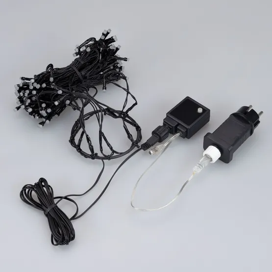 Фото #4 товара Светодиодная гирлянда Лучи Смарт ARD-GALA-CLASSIC-1800-BLACK-180LED RGB (230V, 3.6W, Tuya Wi-Fi) (Ardecoled, IP65)