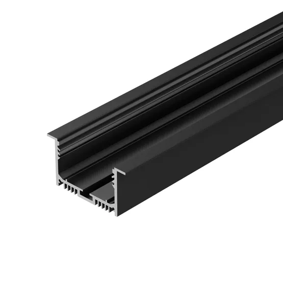 Фото #2 товара Профиль SL-LINIA62-F-2000 BLACK (BY) (Arlight, Алюминий)