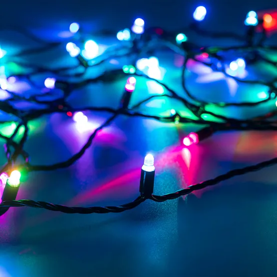 Фото #1 товара Светодиодная гирлянда ARD-STRING-CLASSIC-15000-BLACK-100LED-LIVE RGB-SPI (12V, 53W) (Ardecoled, IP65)