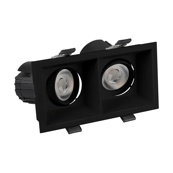 Фото #5 товара Светильник MS-FLOW-BUILT-S157x85-2x6W Warm3000 (BK, 55 deg, 230V) (Arlight, IP20 Металл, 5 лет)
