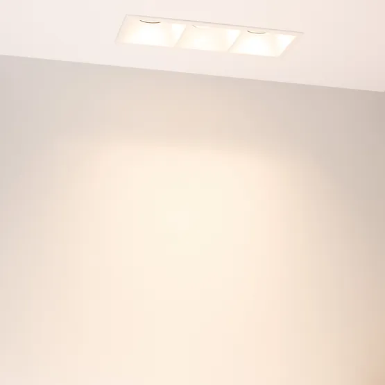Фото #5 товара Светильник MS-FLOW-BUILT-S230x85-3x6W Warm3000 (WH, 55 deg, 230V) (Arlight, IP20 Металл, 5 лет)