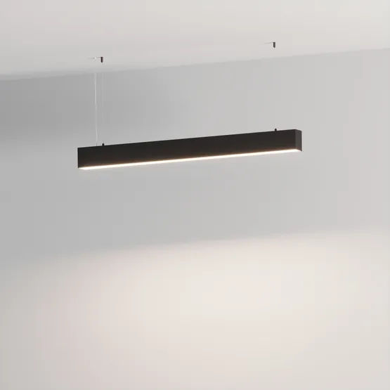 Фото #2 товара Светильник SP-LINE-HANG-6085-L1495-55W Warm3000 (RAL9005, 120 deg, 230V) IP33 (Arlight, Металл)