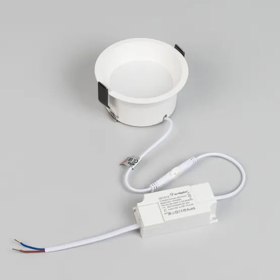 Фото #5 товара Светильник MS-BREEZE-BUILT-R104-12W Warm3000 (WH, 90 deg, 230V) (Arlight, IP20 Металл, 3 года)