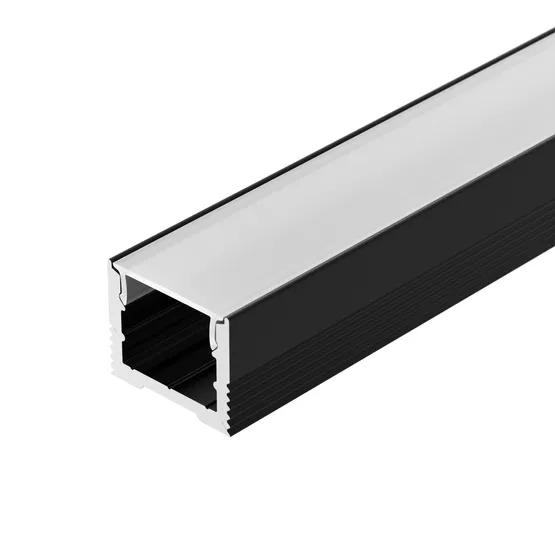 Фото #1 товара Профиль SL-SLIM-H13M-2000 BLACK (BY) (Arlight, Алюминий)