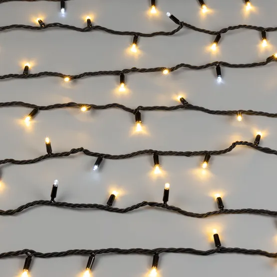 Фото #2 товара Светодиодная гирлянда ARD-STRING-PRO-10000-BLACK-100LED-FLASH WARM (230V, 7W) (Ardecoled, IP65)