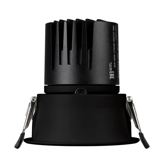Фото #2 товара Светильник MS-FLOW-BUILT-R85-6W Day4000 (BK, 55 deg, 230V) (Arlight, IP20 Металл, 5 лет)