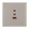 Минифото #2 товара ARL NOBE USB Розетка тип А+С+С софт-тач кашемир SCT-MUACC-SFPL-FC-CA (65W, QC3) (Arlight, -)