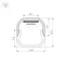 Минифото #2 товара Профиль LINE-D-1515-2000 SQUARE ANOD (Arlight, Алюминий)