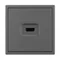 Минифото #2 товара Механизм HDMI розетки SCT-NOBE-MHD1-SFPL-GR (Arlight, Серый базальт)